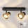 Brilagi - LED RGBW dæmpbar spotlight NUGGET 2xGU10/4,8W/230V 3000K sort/guld + fjernbetjening