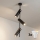 Brilagi - LED RGBW dæmpbar stangpendel BRANCH 3xGU10/6,5W/230V 2700-6500K sort