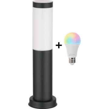 Brilagi - LED RGBW dæmpbar udendørs lampe 1xE27/15W/230V 2700-6500K IP44 40 cm sort