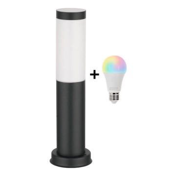 Brilagi - LED RGBW dæmpbar udendørs lampe 1xE27/9W/230V 2700-6500K IP44 40 cm sort