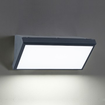 Brilagi - LED RGBW dæmpbar udendørs væglampe TRIANGLE 1xE27/15W/230V 2700-6500K IP65 antracit