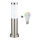 Brilagi - LED RGBW dæmpbar udendørslampe 1xE27/9W/230V 2700-6500K IP44 40 cm mat krom