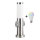 Brilagi - LED RGBW dæmpbar udendørslampe med 2 fatninger 1xE27/9W/230V 2700-6500K IP44 40 cm mat krom