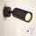 Brilagi - LED RGBW dæmpbar vægspot med afbryder SELE 1xGU10/4,8W/230V 3000K sort + fjernbetjening