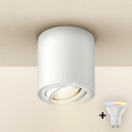 Brilagi - LED RGBW dæmpbart spot MIA 1xGU10/4,8W/230V 3000K 84x80 mm hvid + fjernbetjening
