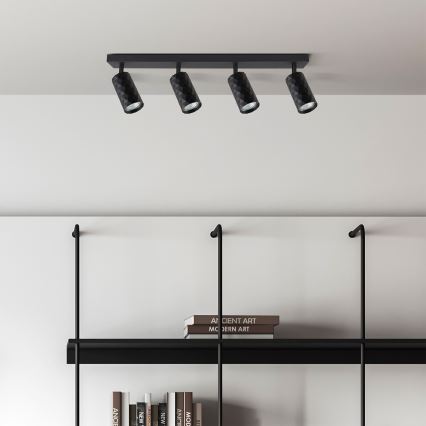 Brilagi - LED RGBW dæmpbar spotlampe SELE DIAMANT 4xGU10/4,8W/230V 3000K sort + fjernbetjening