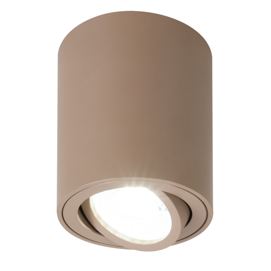 Brilagi - LED RGBW dæmpbar spotlampe MIA 1xGU10/4,8W/230V 3000K 100x80 mm beige + fjernbetjening