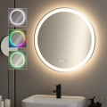 BRILAGI - LED RGBW opvarmet badeværelsesspejl AVA PRO LED/18W/230V Ø 60 cm IP44 CRI 90 dæmpbar + CCT