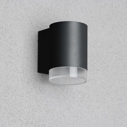 Brilagi - LED RGBW dæmpbar udendørs væglampe MATERA 1x GU10/4,8W/230V 3000K IP54 sort + fjernbetjening