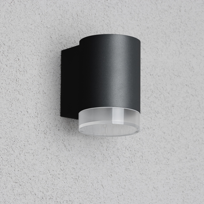 Brilagi - LED RGBW dæmpbar udendørs væglampe MATERA 1x GU10/4,8W/230V 3000K IP54 sort + fjernbetjening