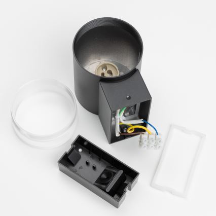 Brilagi - LED RGBW dæmpbar udendørs væglampe MATERA 1x GU10/4,8W/230V 3000K IP54 sort + fjernbetjening