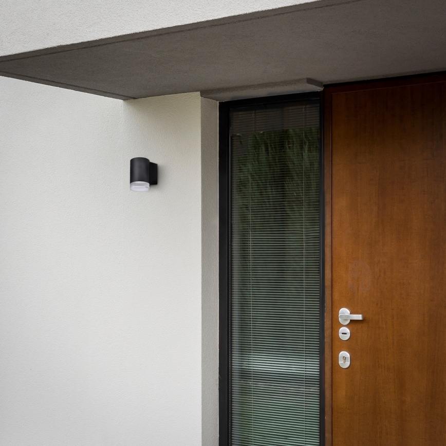 Brilagi - LED RGBW dæmpbar udendørs væglampe MATERA 1x GU10/4,8W/230V 3000K IP54 sort + fjernbetjening