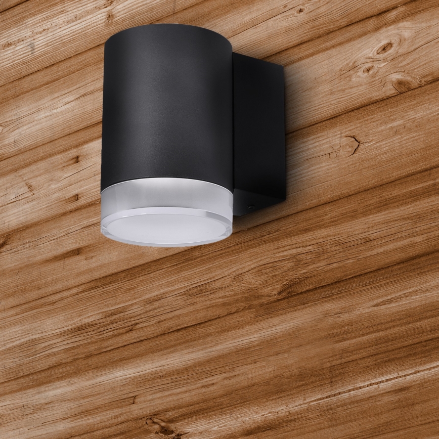 Brilagi - LED RGBW dæmpbar udendørs væglampe MATERA 1x GU10/4,8W/230V 3000K IP54 sort + fjernbetjening
