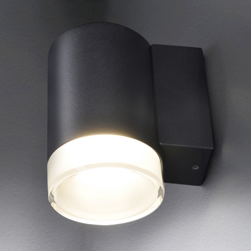 Brilagi - LED RGBW dæmpbar udendørs væglampe MATERA 1x GU10/4,8W/230V 3000K IP54 sort + fjernbetjening