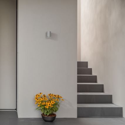 Brilagi - LED RGBW dæmpbar udendørs væglampe MATERA 1xGU10/6W/230V 3000K IP54 grå + fjernbetjening