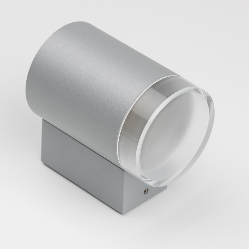 Brilagi - LED RGBW dæmpbar udendørs væglampe MATERA 1xGU10/6W/230V 3000K IP54 grå + fjernbetjening