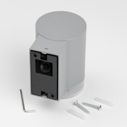 Brilagi - LED RGBW dæmpbar udendørs væglampe MATERA 1xGU10/6W/230V 3000K IP54 grå + fjernbetjening