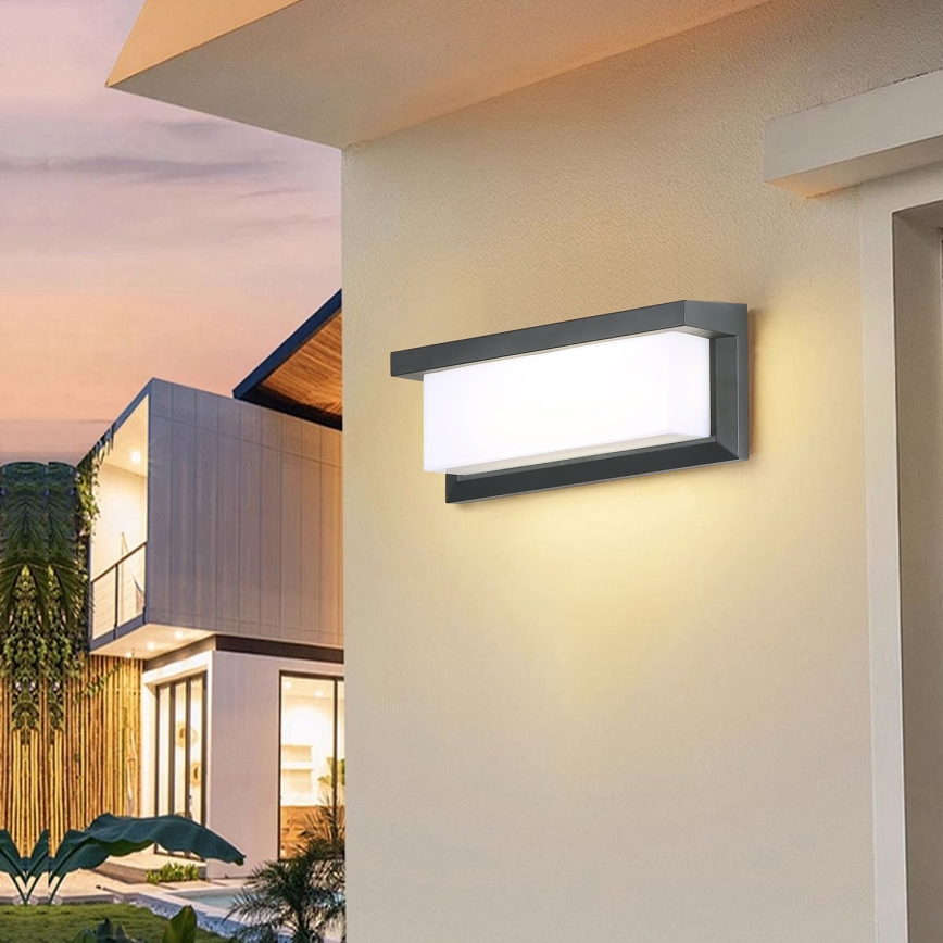 Brilagi - LED RGBW dæmpbar udendørs vægarmatur BRICKY 1xE27/9W/230V 2700-6500K antracit IP54