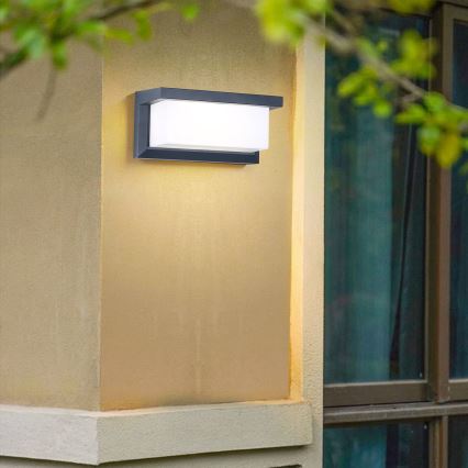 Brilagi - LED RGBW dæmpbar udendørs vægarmatur BRICKY 1xE27/9W/230V 2700-6500K antracit IP54