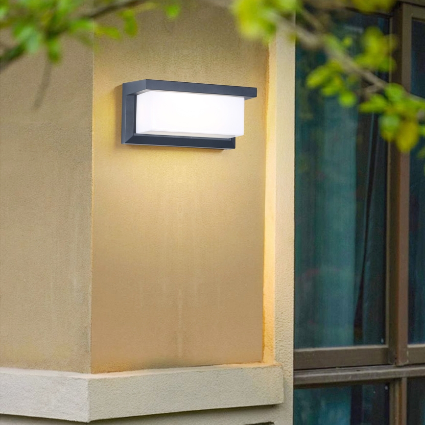 Brilagi - LED RGBW dæmpbar udendørs vægarmatur BRICKY 1xE27/9W/230V 2700-6500K antracit IP54