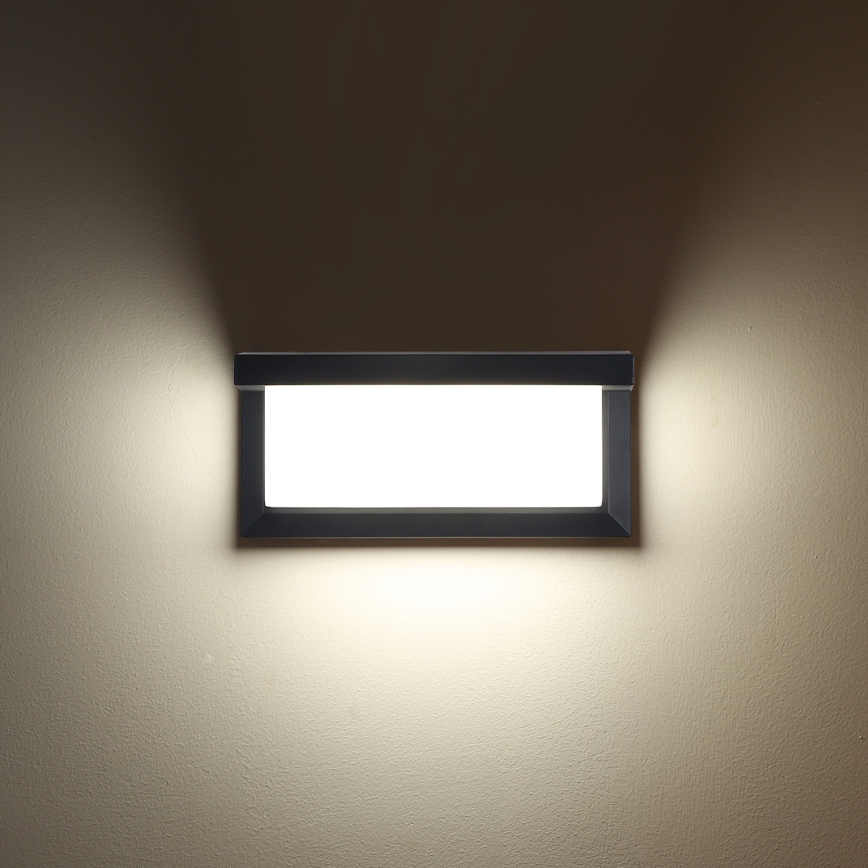 Brilagi - LED RGBW dæmpbar udendørs vægarmatur BRICKY 1xE27/9W/230V 2700-6500K antracit IP54