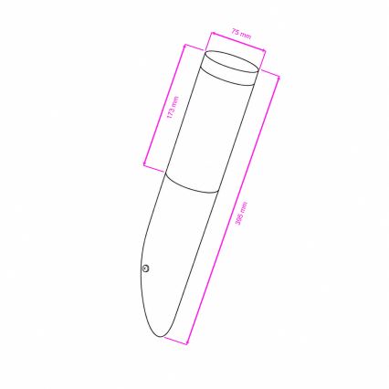 BRILAGI - LED RGBW dæmpbar udendørs væglampe ELIA 1xE27/6,5W/230V 2700-6500K IP44 Wi-Fi antracit