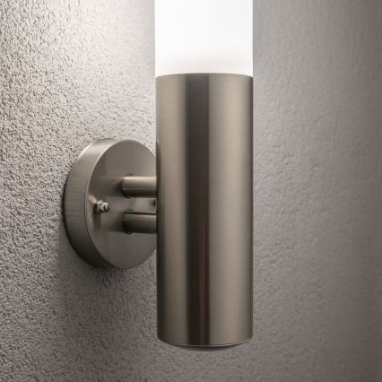 BRILAGI - LED RGBW dæmpbar udendørs væglampe ELIA 1xE27/6,5W/230V 2700-6500K IP44 Wi-Fi mat krom