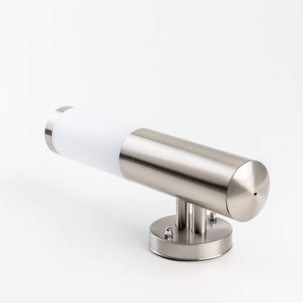 BRILAGI - LED RGBW dæmpbar udendørs væglampe ELIA 1xE27/6,5W/230V 2700-6500K IP44 Wi-Fi mat krom