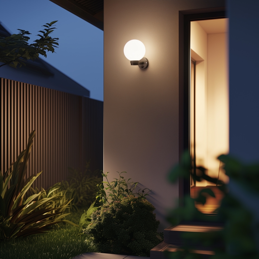 BRILAGI - LED RGBW dæmpbar udendørs væglampe HARBOR 1xE27/12W/230V 2700-6500K IP33 antracit/hvid