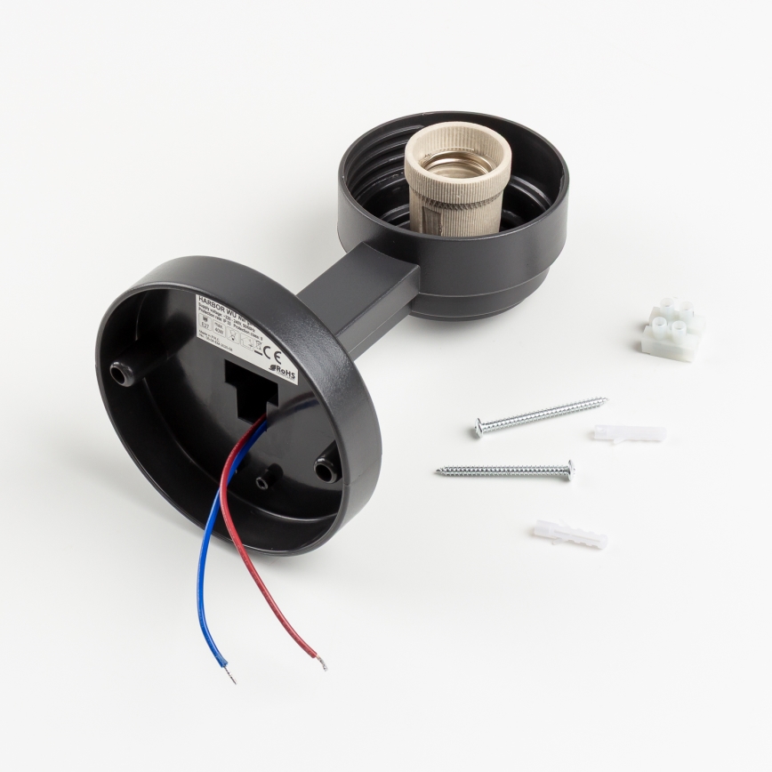 BRILAGI - LED RGBW dæmpbar udendørs væglampe HARBOR 1xE27/12W/230V 2700-6500K IP33 antracit/hvid