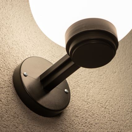 Brilagi - LED RGBW dæmpbar udendørs væglampe HARBOR 1xE27/9W/230V 2700-6500K IP33 sort/hvid