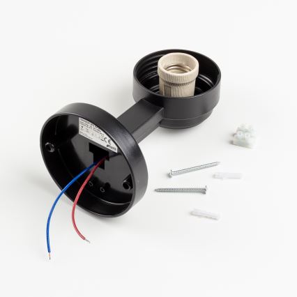 Brilagi - LED RGBW dæmpbar udendørs væglampe HARBOR 1xE27/9W/230V 2700-6500K IP33 sort/hvid