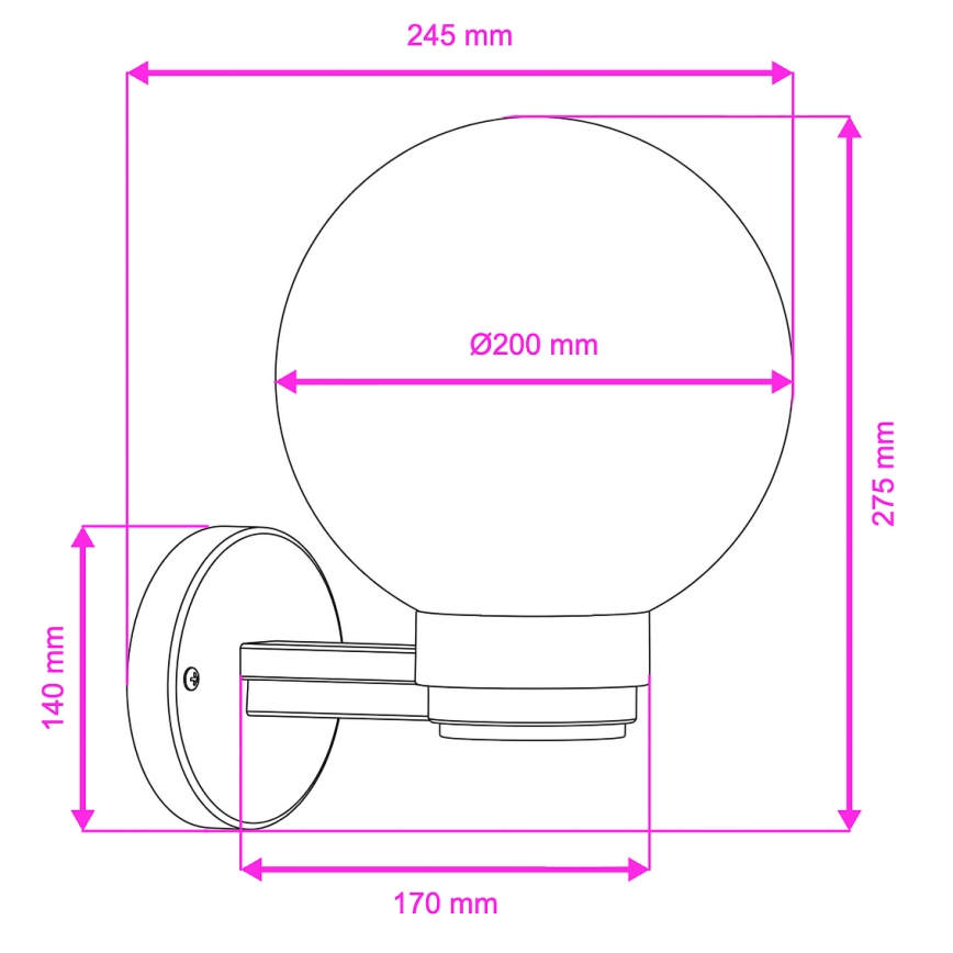 Brilagi - LED RGBW dæmpbar udendørs væglampe HARBOR 1xE27/9W/230V 2700-6500K IP33 sort/hvid