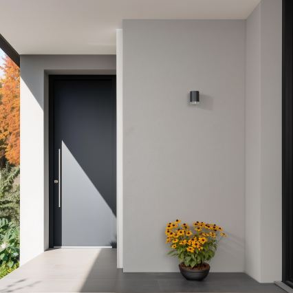 Brilagi - LED RGBW dæmpbar udendørs væglampe MATERA 1xGU10/4,8W/230V 3000K IP54 antracit + fjernbetjening