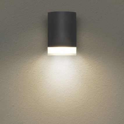 Brilagi - LED RGBW dæmpbar udendørs væglampe MATERA 1xGU10/4,8W/230V 3000K IP54 antracit + fjernbetjening