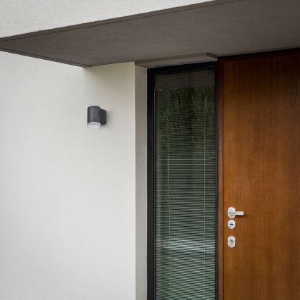 Brilagi - LED RGBW dæmpbar udendørs væglampe MATERA 1xGU10/6W/230V 3000K IP54 antracit + fjernbetjening