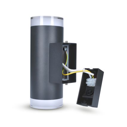 Brilagi - LED RGBW dæmpbar udendørs væglampe MATERA 2xGU10/4,8W/230V 3000K IP54 antracit + fjernbetjening