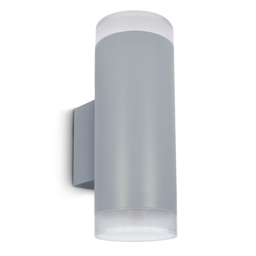 Brilagi - LED RGBW dæmpbar udendørs væglampe MATERA 2xGU10/4,8W/230V 3000K IP54 grå + fjernbetjening