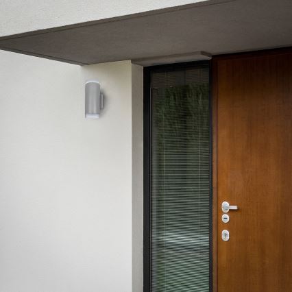 Brilagi - LED RGBW dæmpbar udendørs væglampe MATERA 2xGU10/4,8W/230V 3000K IP54 grå + fjernbetjening
