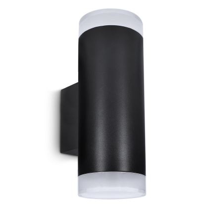 Brilagi - LED RGBW Dæmpbar udendørs væglampe MATERA 2xGU10/4,8W/230V 3000K IP54 sort + fjernbetjening
