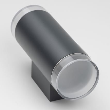 Brilagi - LED RGBW dæmpbar udendørs væglampe MATERA 2xGU10/6W/230V 3000K IP54 antracit + fjernbetjening