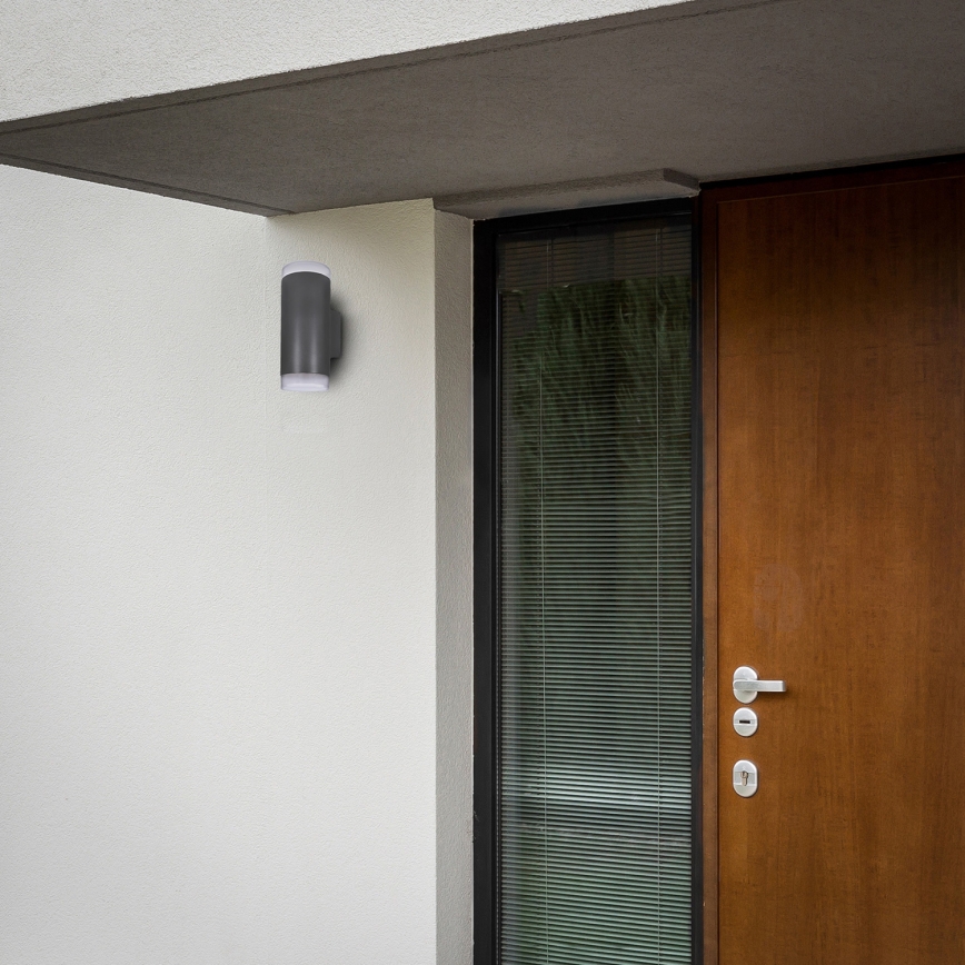 Brilagi - LED RGBW dæmpbar udendørs væglampe MATERA 2xGU10/6W/230V 3000K IP54 antracit + fjernbetjening