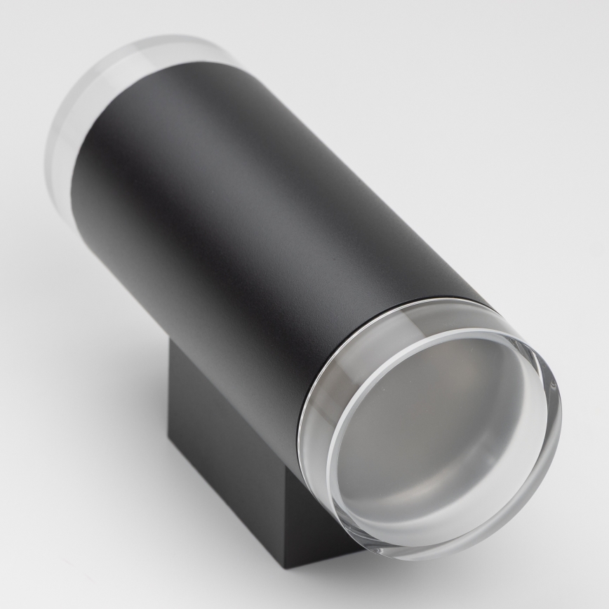 Brilagi - LED RGBW Dæmpbar udendørs væglampe MATERA 2xGU10/6W/230V 3000K IP54 sort + fjernbetjening