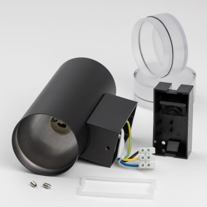 Brilagi - LED RGBW Dæmpbar udendørs væglampe MATERA 2xGU10/6W/230V 3000K IP54 sort + fjernbetjening