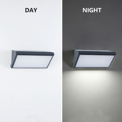 Brilagi - LED RGBW dæmpbar udendørs væglampe TRIANGLE 1xE27/15W/230V 2700-6500K IP65 antracit