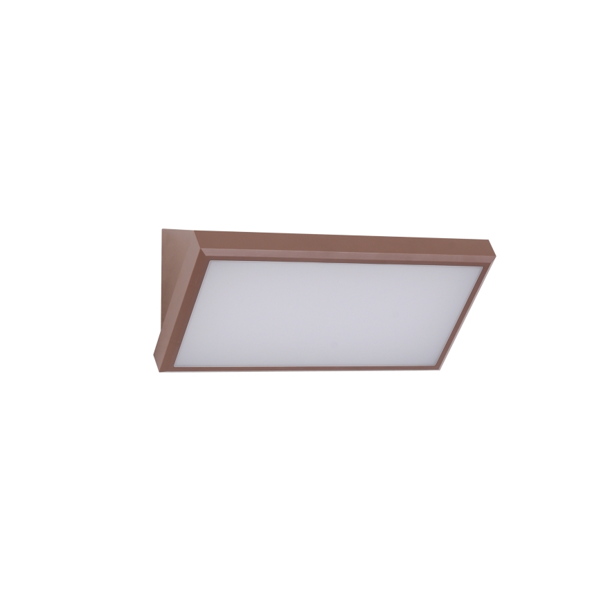 Brilagi - LED RGBW dæmpbar udendørs væglampe TRIANGLE 1xE27/9W/230V 2700-6500K IP65 brun