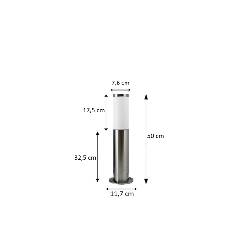 BRILAGI - LED RGBW dæmpbar udendørslampe ELIA 1xE27/6,5W/230V 2700-6500K IP44 Wi-Fi 50 cm mat krom