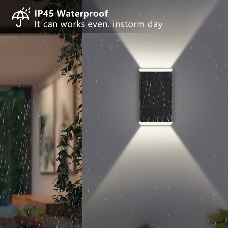 Brilagi - LED Solcelle Væglampe SUN GUARD LED/2W/3,7V 2000 mAh IP45