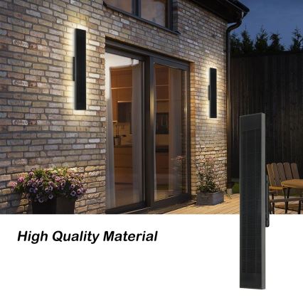 Brilagi - LED dæmpbar solcelle-væglampe SUN LED/4W/3,7V  60 cm 4000 mAh IP44