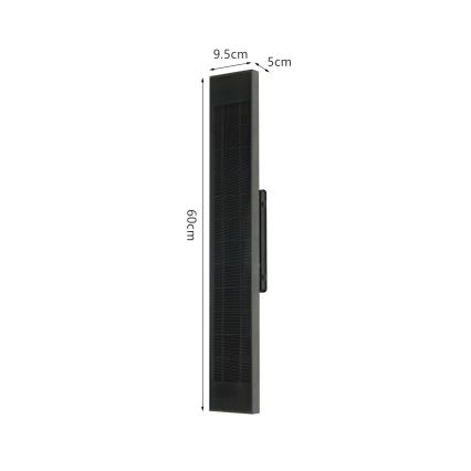 Brilagi - LED dæmpbar solcelle-væglampe SUN LED/4W/3,7V  60 cm 4000 mAh IP44